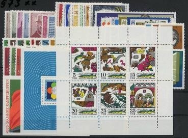 DDR, Jahrgang 1973 postfrisch komplett
