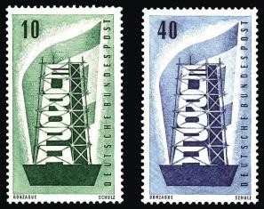 Bund, Michel Nr. 241-242 postfrisch - Europa CEPT 1956