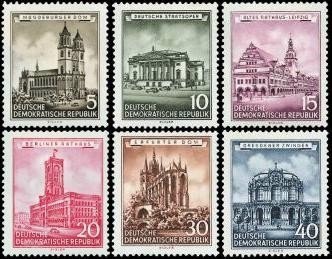 DDR, MiNr. 491-496 postfrisch - Wiederherstellug historischer Bauwerke