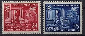 DDR, MiNr. 315-316 postfrisch - Leipziger Herbstmesse 1952