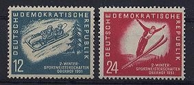 DDR, MiNr. 280-281 postfrisch - Winter Sportmeisterschaften