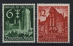Deutsches Reich, Michel Nr. 714-715 postfrisch - DANZIG IST DEUTSCH