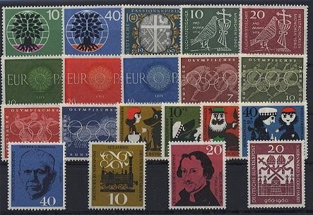 Bund Jahrgang 1960 postfrisch komplett