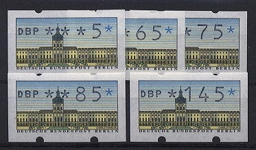 Berlin, ATM 1 VS 2 Automatenmarken postfrisch