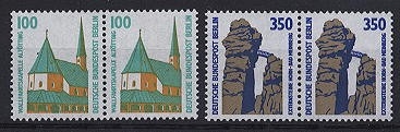 Berlin, Michel Nr. 834-835 waagerechtes Paar postfrisch