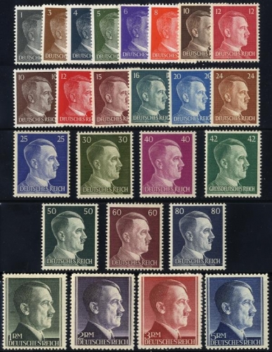 Deutsches Reich, Michel Nr. 781-802 + 826-827 postfrisch - Adolf Hitler