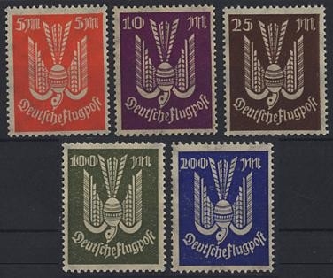 Deutsches Reich, Michel Nr. 263-267 postfrisch