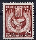 DDR, MiNr. 319 postfrisch - Tag der Briefmarke 1952
