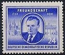 DDR, MiNr. 302 postfrisch - Staatsbesuch Klement Gottwald