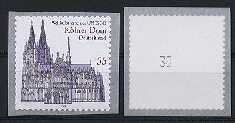 Bund, Michel Nr. 2330 R postfrisch - Kölner Dom selbstklebend mit Nr.