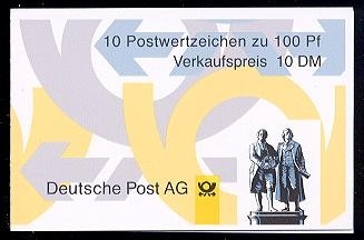 Bund, Markenheftchen MH 36 II postfrisch - Goethe-Schiller Denkmal