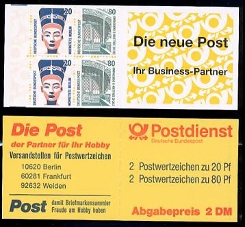 Bund, Markenheftchen MH 28 a postfrisch - Sehenswürdigkeiten 1993