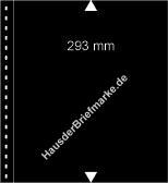 10 LINDNER Omnia-Blätter schwarz ungeteilt (Streifenhöhe 293 mm)