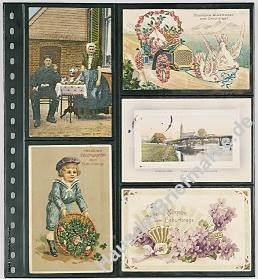 10 Omnia Postkartenblätter schwarz (5/10)