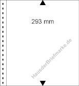 10 LINDNER Omnia-Blätter weiß ungeteilt (Streifenhöhe: 293 mm)