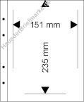 10 Multi collect Blätter klar 1 Streifen 151 x 235mm