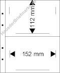 10 Multi collect Blätter klar 2 Streifen 152 x 112mm