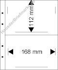 10 Multi collect Blätter klar 2 Streifen 168 x 112mm