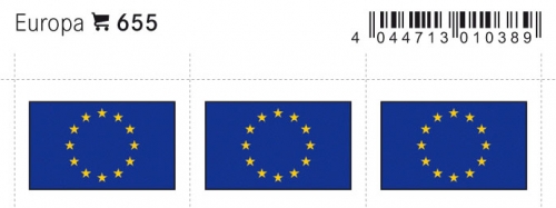 6 farbige Flaggensticker Europa