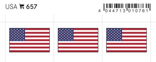 6 farbige Flaggensticker USA