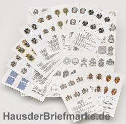 6 farbige Flaggensticker Norwegen
