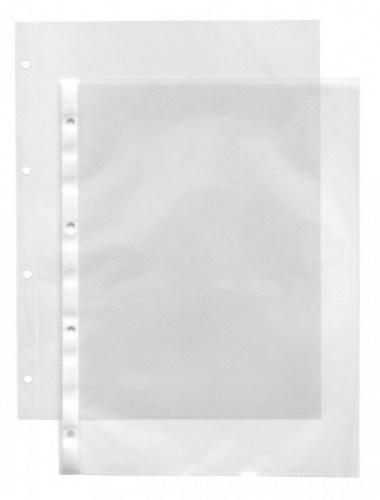 100 Blattschutzhüllen mit 4-Ring-Lochung für DIN A4 Format