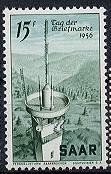 Saarland, Michel Nr. 369 postfrisch - Tag der Briefmarke 1956