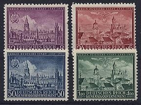 Generalgouvernement, Michel Nr. 92-95 postfrisch