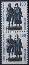 Bund, Michel Nr. 1934 C/D postfrisch - Goethe-Schiller-Denkmal, Weimar