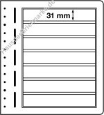 10 Leuchtturm Blanco-Blätter 7 Streifen