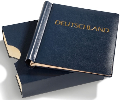 ATLAS A Klemmbinder DEUTSCHLAND inkl. Schutzkassette blau