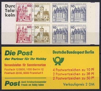 Berlin, Markenheftchen MH 10 a II postfrisch