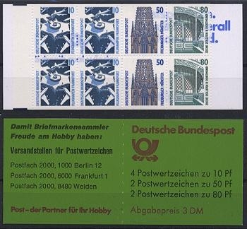 Bund, Markenheftchen MH 25 a u postfrisch