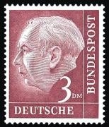 Bund, Michel Nr. 196 postfrisch - 3 DM Heuss
