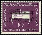 Bund, Michel Nr. 228 postfrisch - Wolfgang Amadeus Mozart