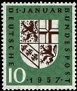 Bund, Michel Nr. 249 postfrisch - Eingliederung des Saarlandes 1957