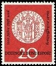 Bund, Michel Nr. 255 postfrisch - 1000 Jahre Stift und Stadt Aschaffenburg 1957