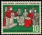Bund, Michel Nr. 256 postfrisch - 500 Jahre Universität Freiburg 1957