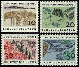 Bund, Michel Nr. 591-594 postfrisch - Europäisches Naturschutzjahr 1970