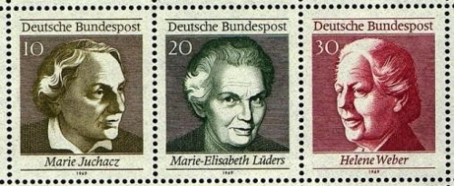 Bund, Michel Nr. 596-598 postfrisch - Einzelmarken aus Block 5