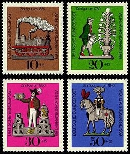 Bund, Michel Nr. 604-607 postfrisch - Wohlfahrt: Zinnfiguren 1968