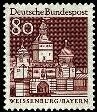 Bund, Michel Nr. 498 postfrisch - Ellinger Tor, Weißenburg (Bayern)