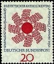 Bund, Michel Nr. 444 postfrisch - Deutscher Katholikentag, Stuttgart