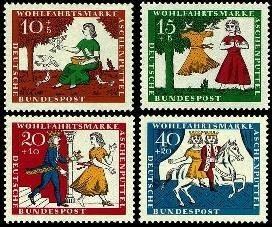 Bund, Michel Nr. 485-488 postfrisch - Aschenputtel / Märchen der Brüder Grimm