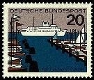 Bund, Michel Nr. 418 postfrisch - Kiel, Fährhafen (Schleswig-Holstein)