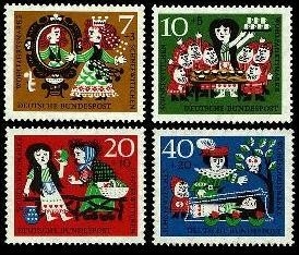 Bund, Michel Nr. 385-388 postfrisch - Schneewitchen - Märchen der Brüder Grimm