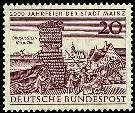 Bund, Michel Nr. 375 postfrisch - 2000 Jahre Stadt Meinz