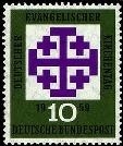 Bund, Michel Nr. 314 postfrisch - Evangelischer Kirchentag, München