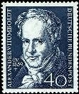 Bund, Michel Nr. 309 postfrisch - 100. Todestag von Alexander Freiherr von Humboldt