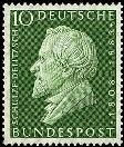 Bund, Michel Nr. 293 postfrisch - 150. Geburtstag von Hermann Schulze-Delitzsch 1958